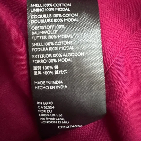 NWT‎ Anthropologie Viola Tiered Button Front Maxi Dress in Plum Size Medium - Picture 13 of 13